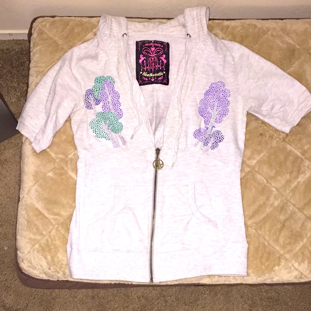 Heatherette hoodie